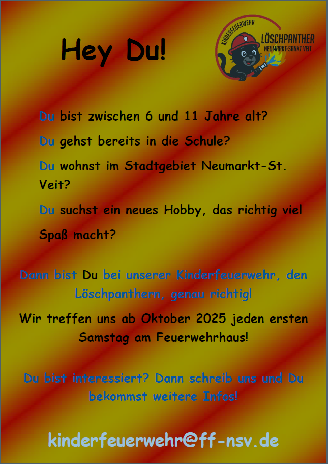 Flyer Kinderfeuerwehr